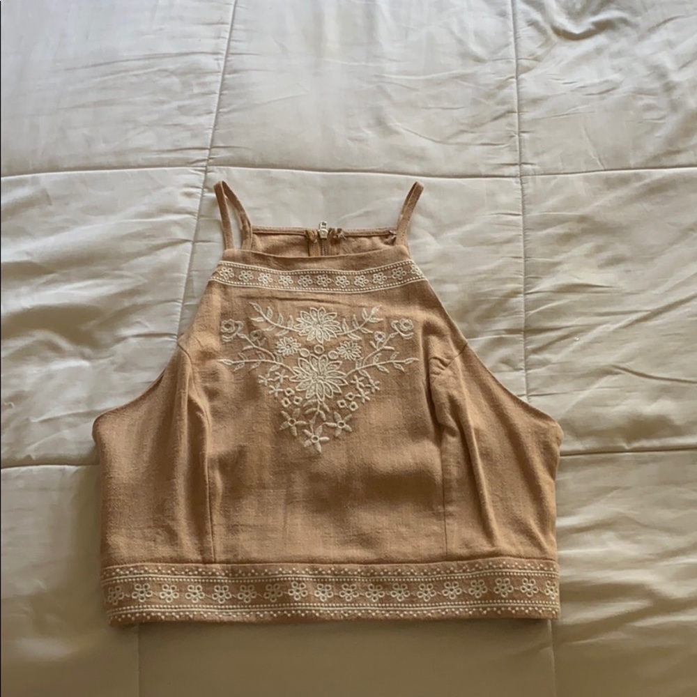Zip up crop